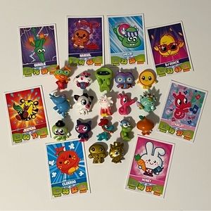 moshi monsters figure and card lot